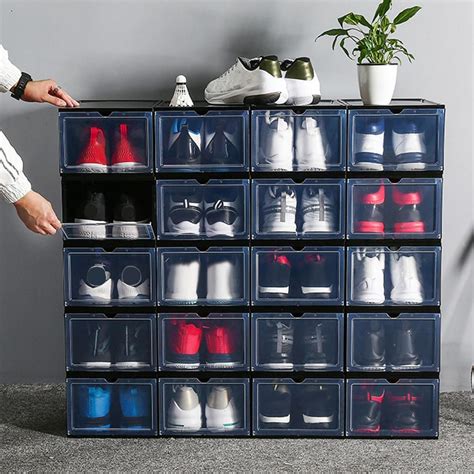 ikea metal shoe box|hard plastic shoe boxes.